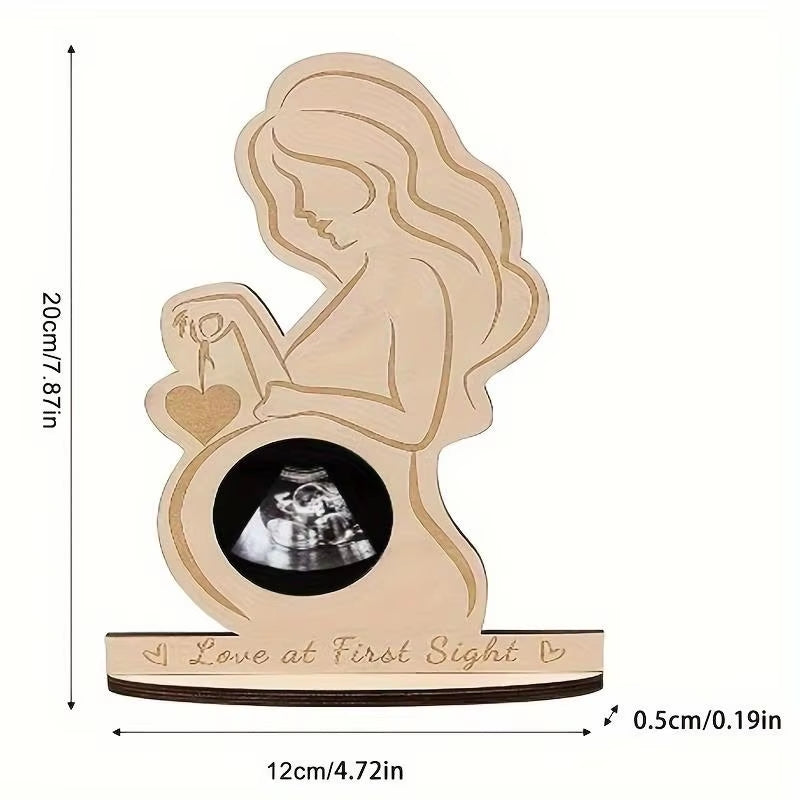 Baby Ultrasound Photo Frame Baby Sonogram Frame Christmas Thanksgiving New Year Valentine'S Day Gift to Expectant Mother Wife